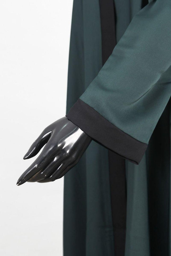 Abaya.pk - Pristine Green Abaya - Nada Farbic