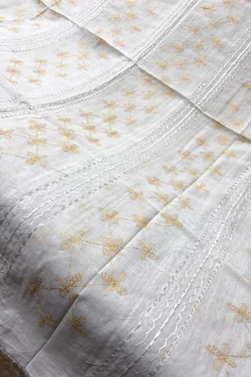 Design by Amina - Hand Embroidered Thread Work Dupatta - 04 - Studio by TCS