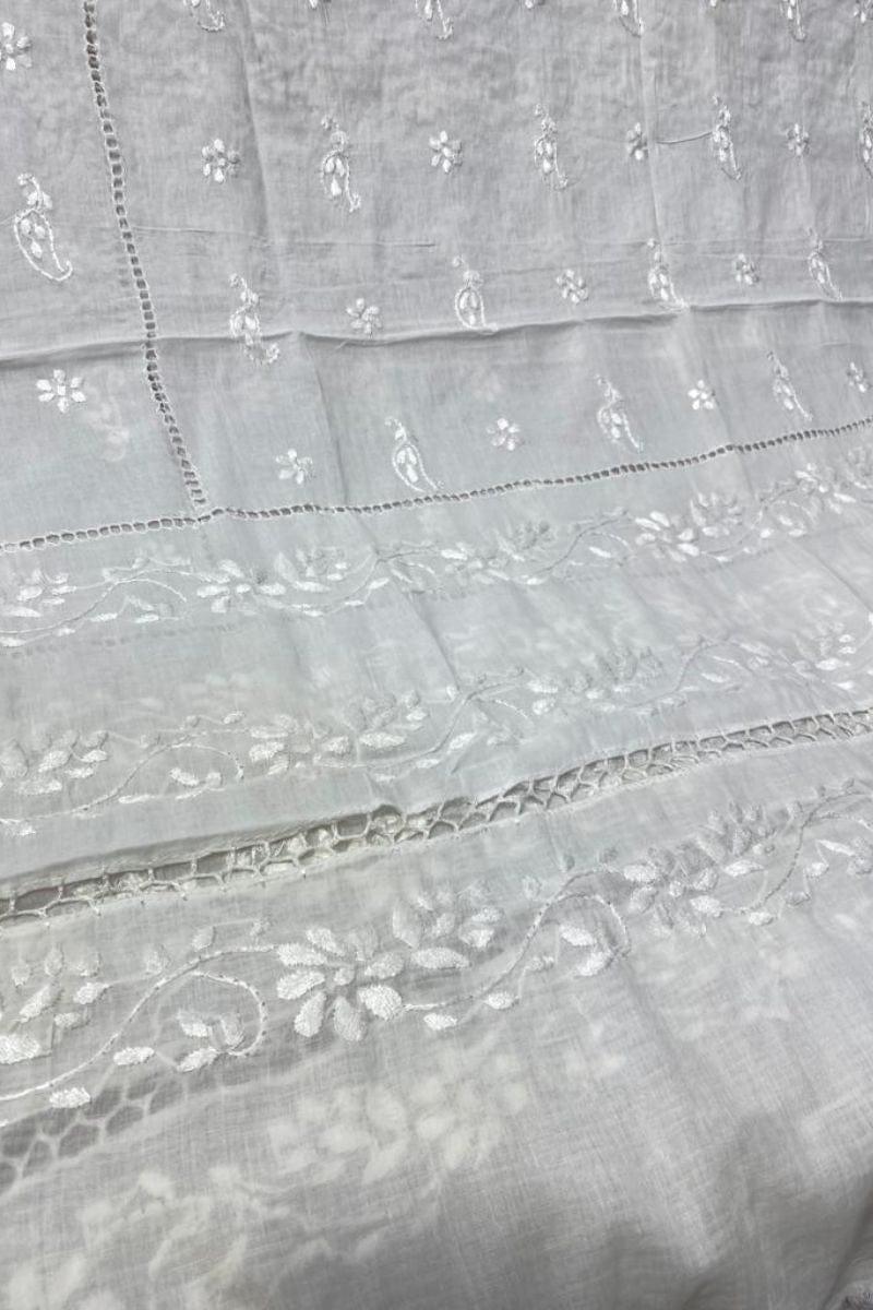 Design by Amina - Hand Embroidered Thread Work Dupatta - 15 - Studio by TCS