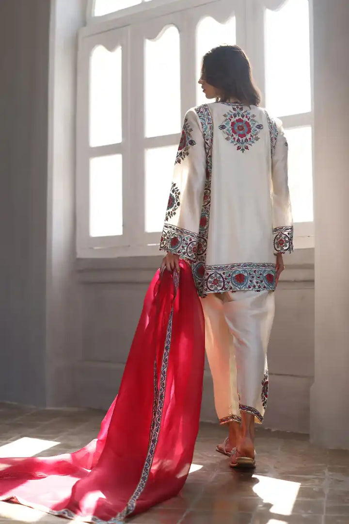 Sania Maskatiya - Yuma - Khaadi, Raw Silk & Organza - 3 Piece