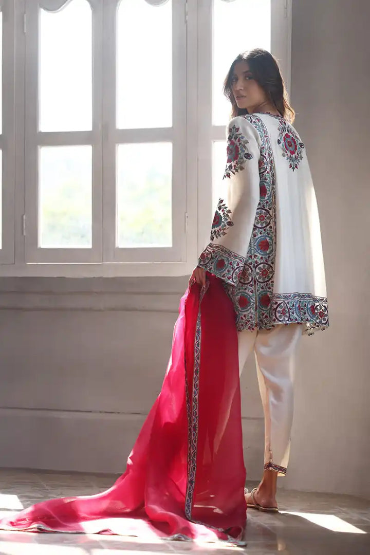 Sania Maskatiya - Yuma - Khaadi, Raw Silk & Organza - 3 Piece