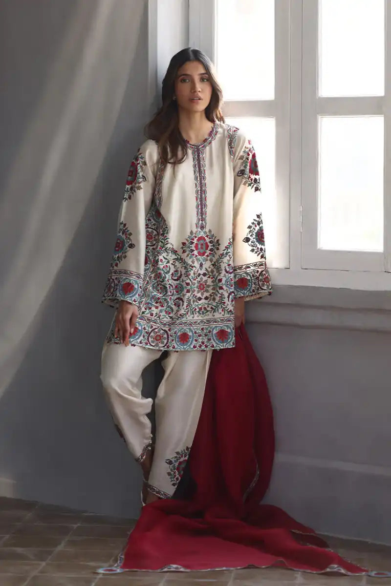 Sania Maskatiya - Yuma - Khaadi, Raw Silk & Organza - 3 Piece