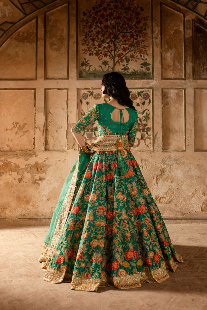 Maria Osama Khan - ZINIA - GREEN - Grip Silk & ORGANZA - 3 Piece