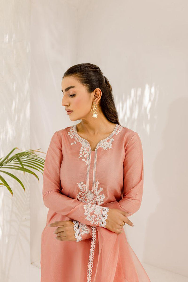 Allure by IH - ZINIA - Blush Pink - Silk & Organza - 3 Piece