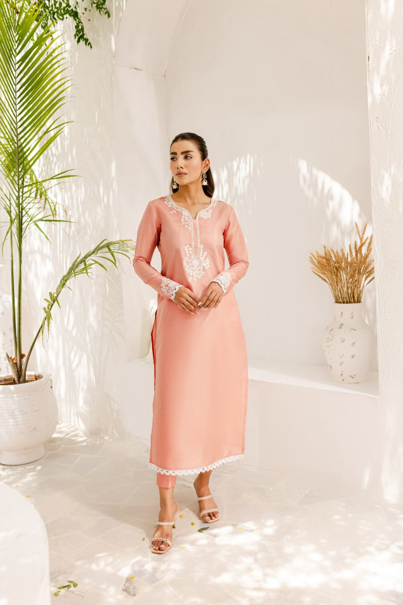 Allure by IH - ZINIA - Blush Pink - Silk & Organza - 3 Piece