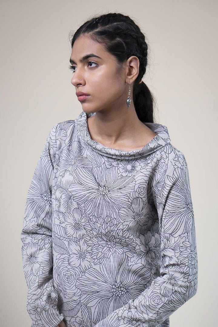 Generation - Grey Scale Bateau Neckline shirt - 1 PC - Studio by TCS