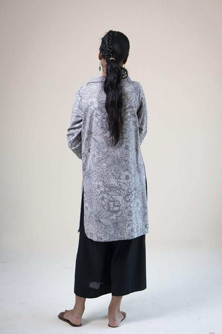 Generation - Grey Scale Bateau Neckline shirt - 1 PC - Studio by TCS