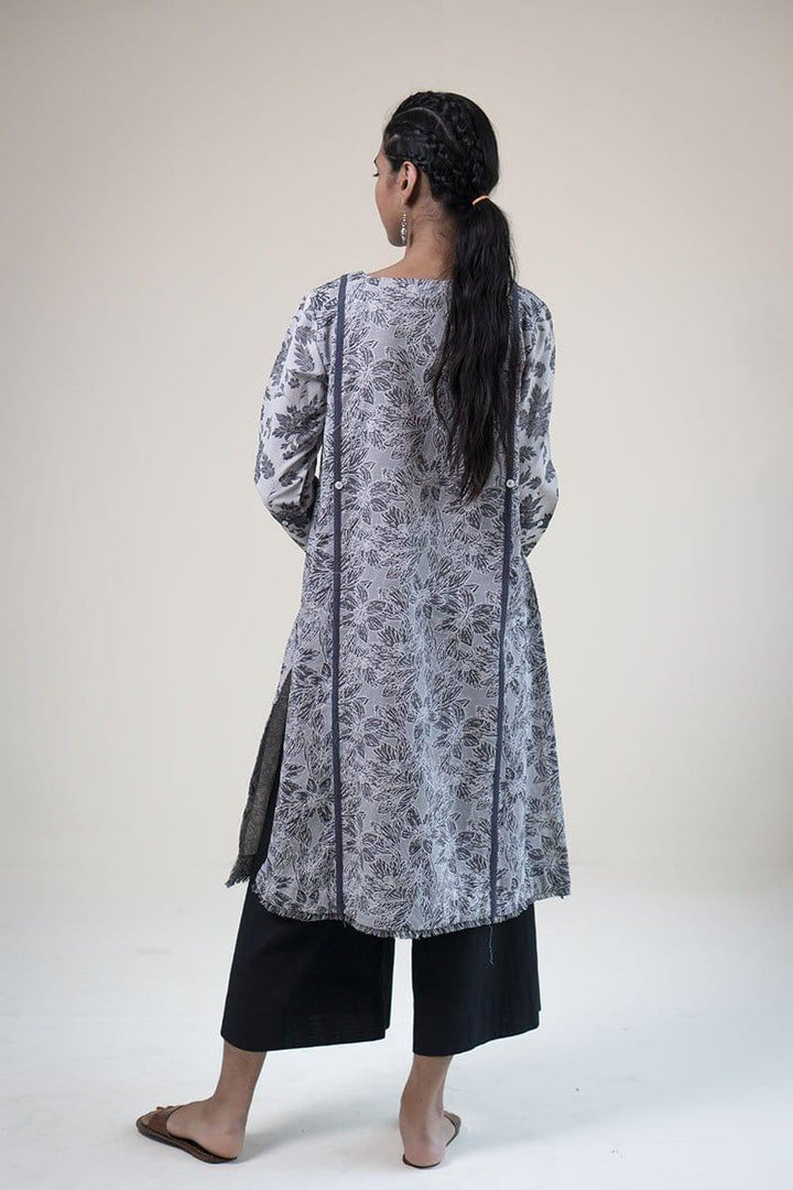 Generation - Grey Scale Printblocked Shirt - 1 PC - Studio by TCS