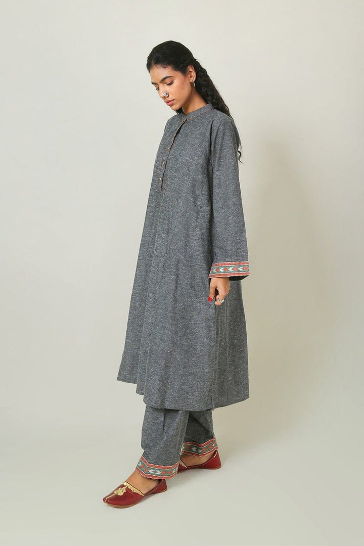 Generation - Grey Chitral Suit - 2 PC