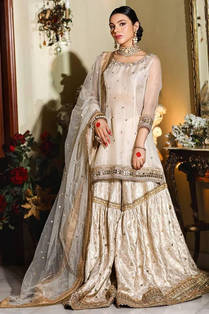 Nilofer Shahid - Begum Shahi - Organza - 3 Piece