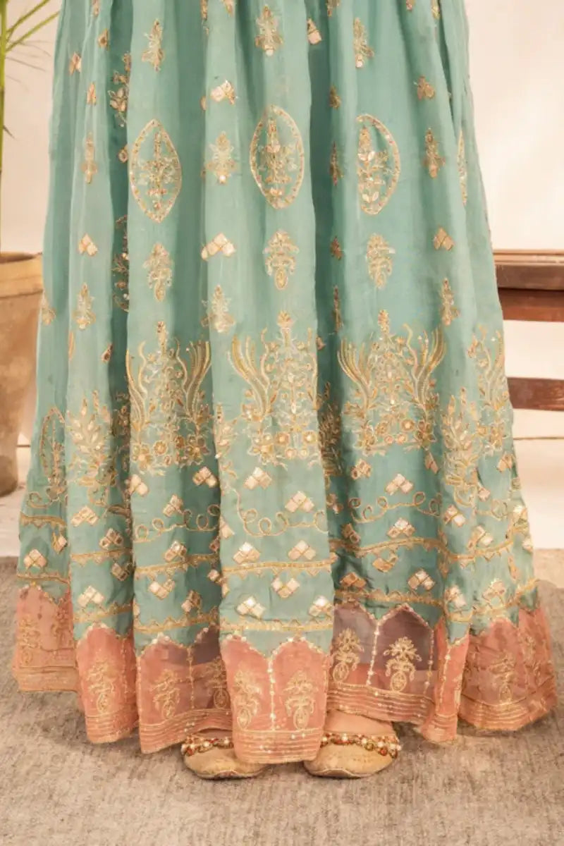 Sarajahan - Dua - Chiffon - Light Blue - 3 Piece