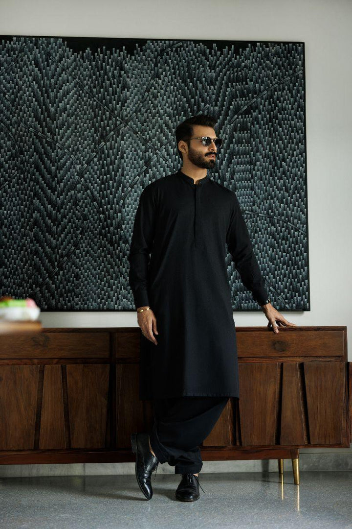 Deepak Perwani - jkt1419 & kas913 - Black - 3 Piece