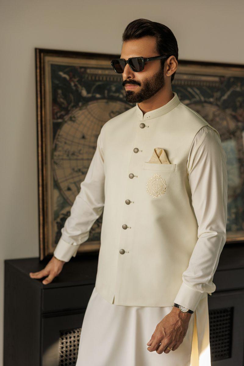 Deepak Perwani - jkt1423 & kas908 - Off-White - 3 Piece