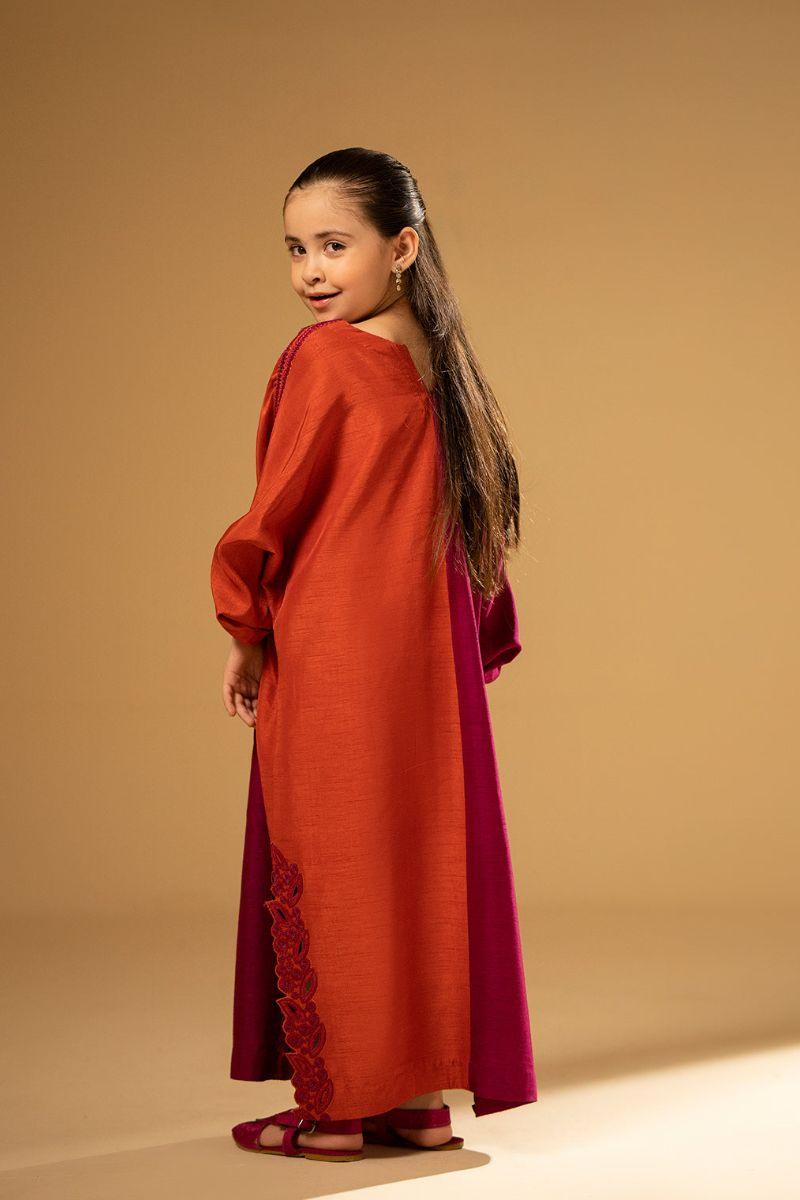 Fozia Khalid Kids - Split-Tone Kaftaan - 1 Piece