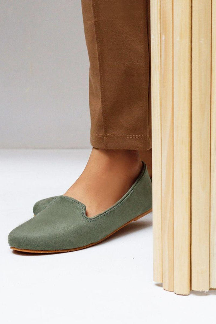 JootiShooti - Olive Green Loafers - Loafers