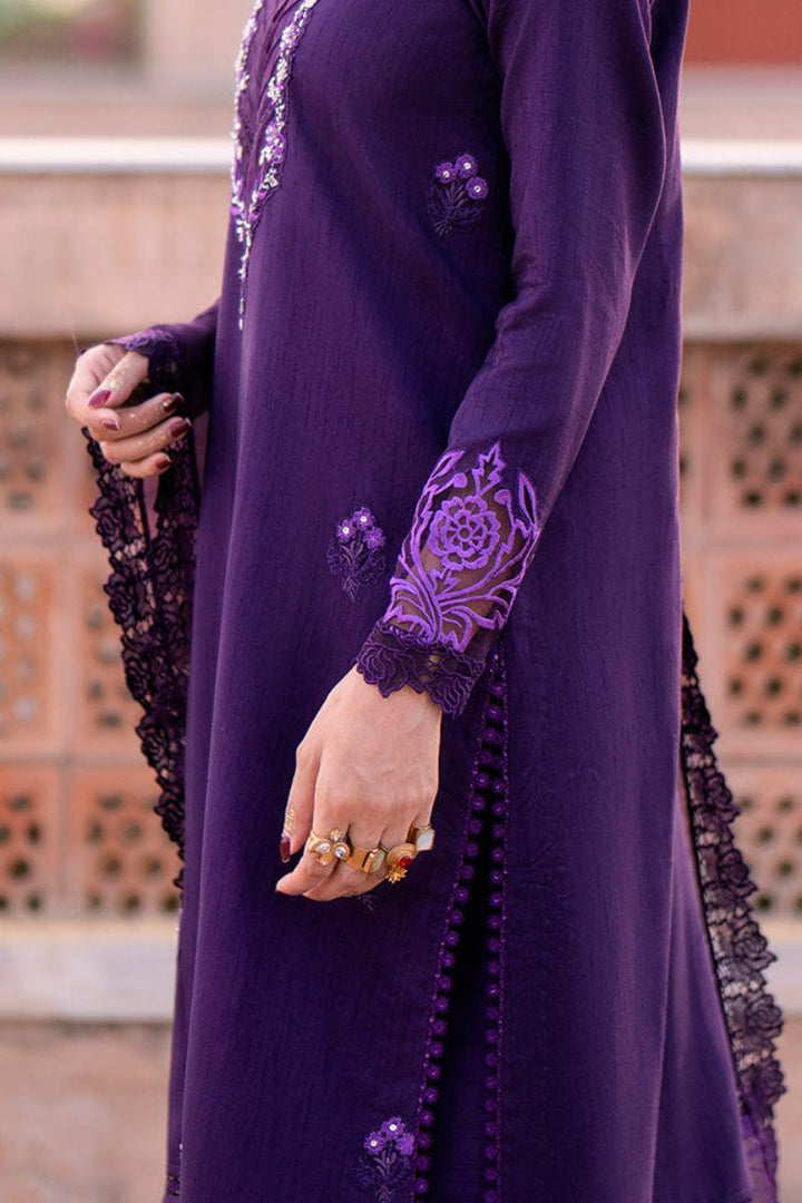 FOZIA KHALID - Manal - silk - 3 Piece