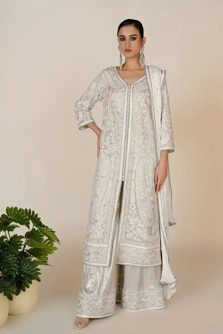 Rizwan Beyg - Rafa Silver Coat