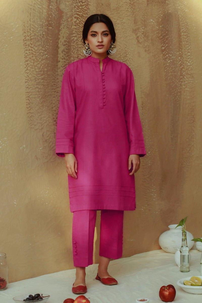 Soffio - SPK7016BP - Bright Pink - Khaddar - 2 Piece - Studio by TCS