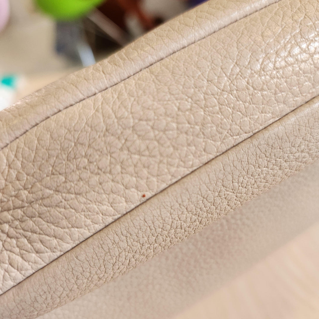 Pre-Loved Treasures - Tory Burch Beige Leather Harper Crossbody Bag