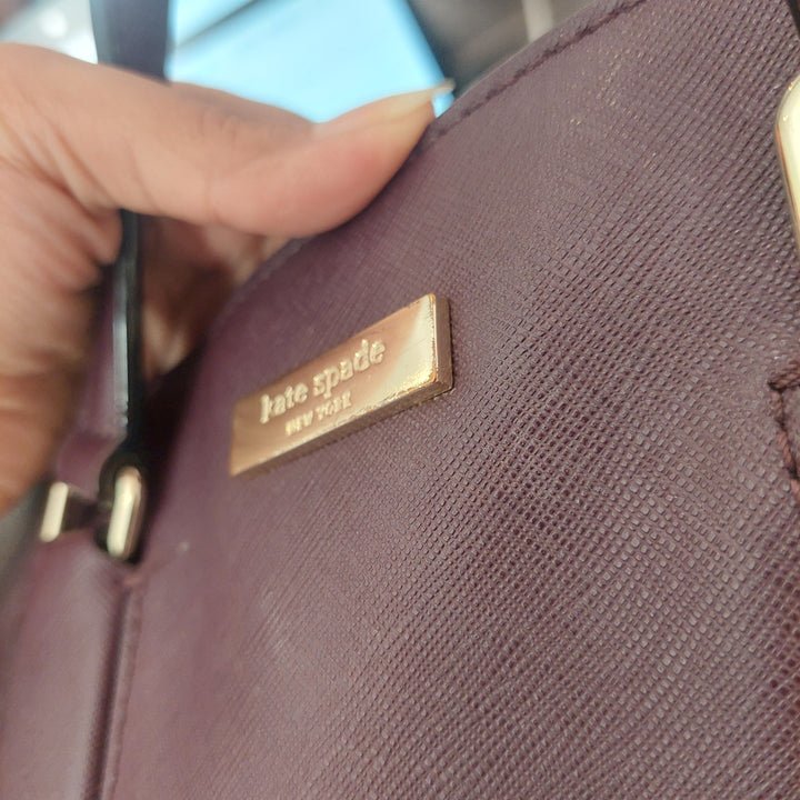 Pre-Loved Treasures - Kate Spade Purple Leather Laurel Way Satchel