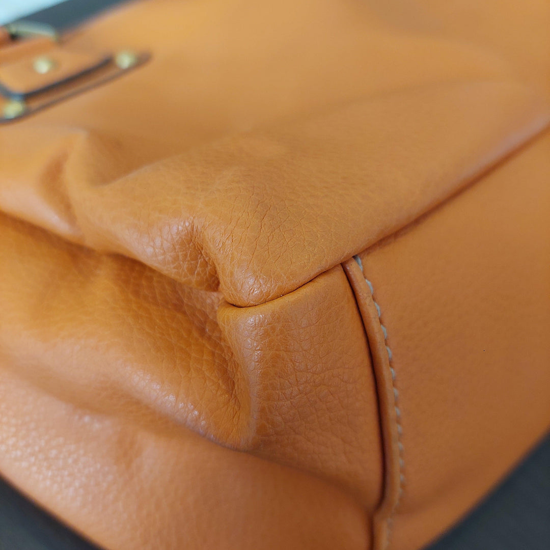 Pre-Loved Treasures - Nine West Orange Leatherette Shoulder Bag