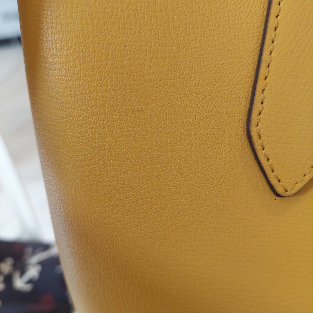 Pre-Loved Treasures - Kate Spade Yellow Harper Triple Compartment Leather Tote