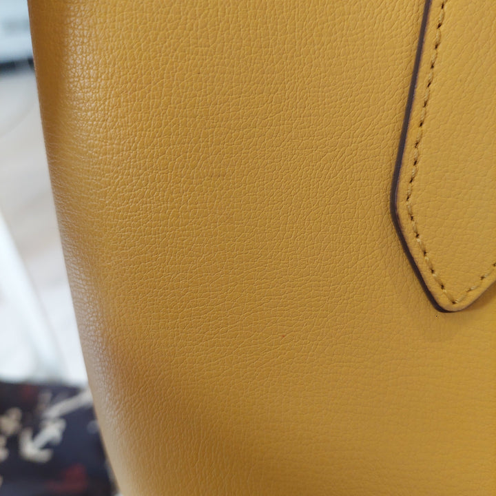 Pre-Loved Treasures - Kate Spade Yellow Harper Triple Compartment Leather Tote