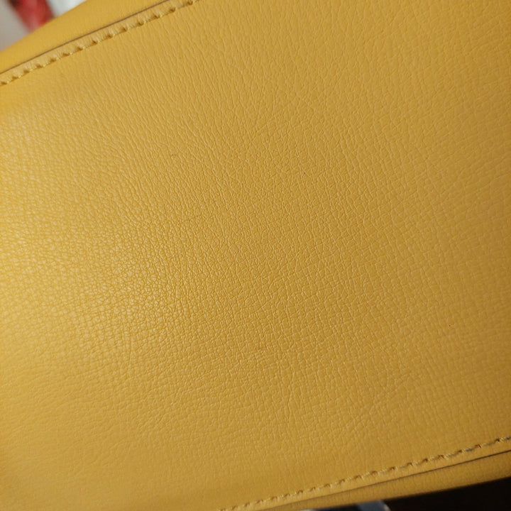 Pre-Loved Treasures - Kate Spade Yellow Harper Triple Compartment Leather Tote