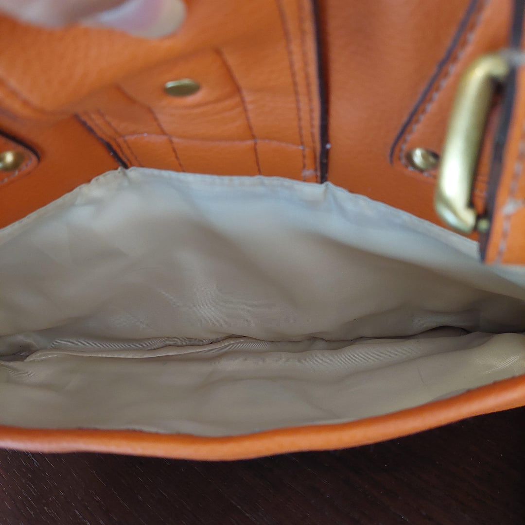 Pre-Loved Treasures - Nine West Orange Leatherette Shoulder Bag