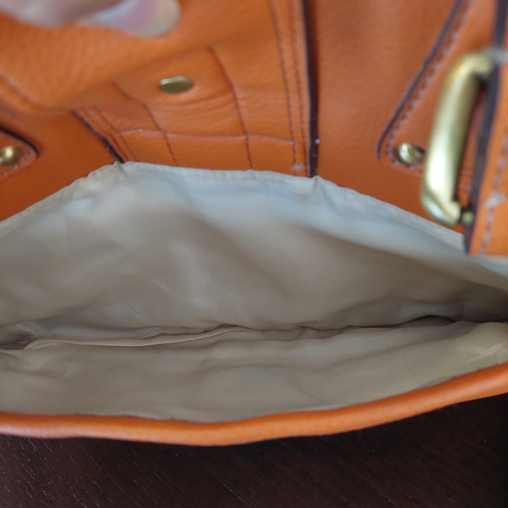 Pre-Loved Treasures - Nine West Orange Leatherette Shoulder Bag