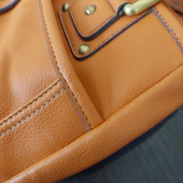 Pre-Loved Treasures - Nine West Orange Leatherette Shoulder Bag