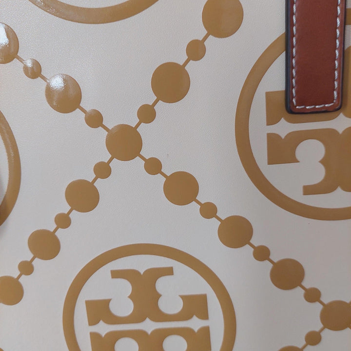 Pre-Loved Treasures - Tory Burch Olive Sprig T Monogram Contrast Embossed Tote | Like New