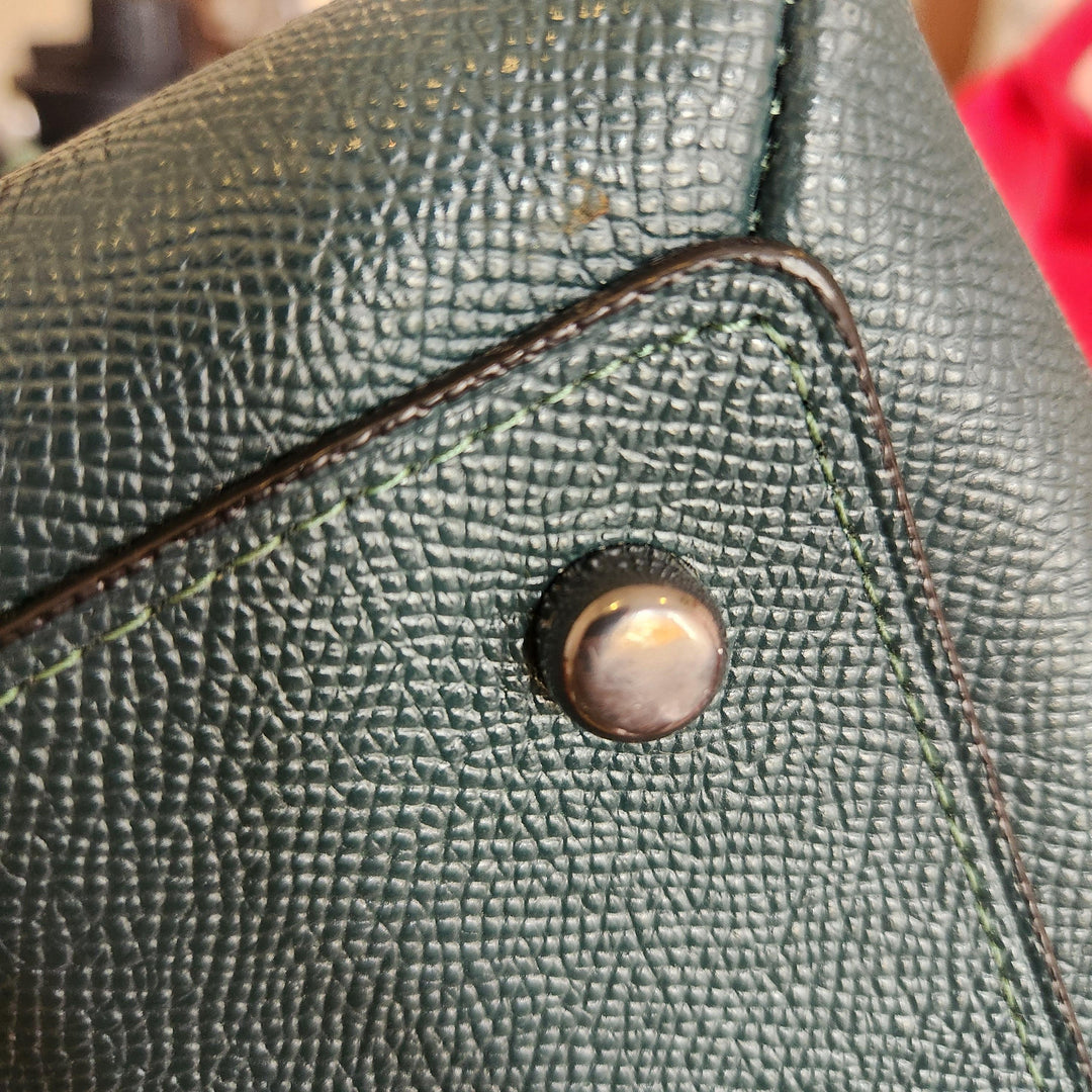 Pre-Loved Treasures - Coach Moss Green 'Lillie' Medium Leather Satchel