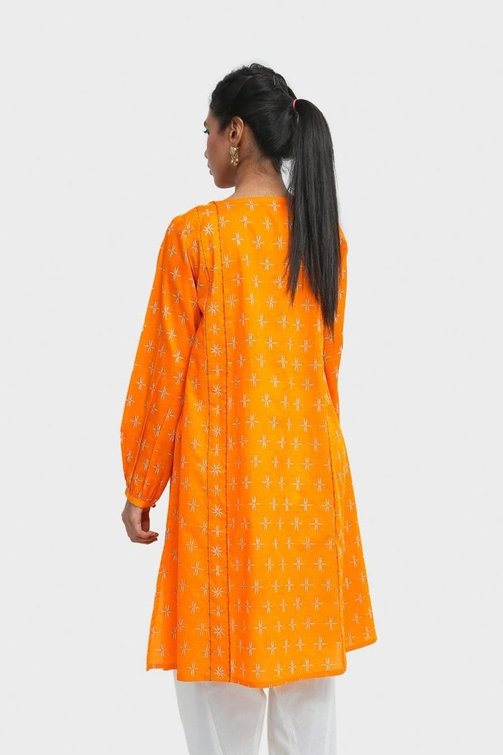 Generation - Orange Sarayu Panelled Kurta - 1 PC