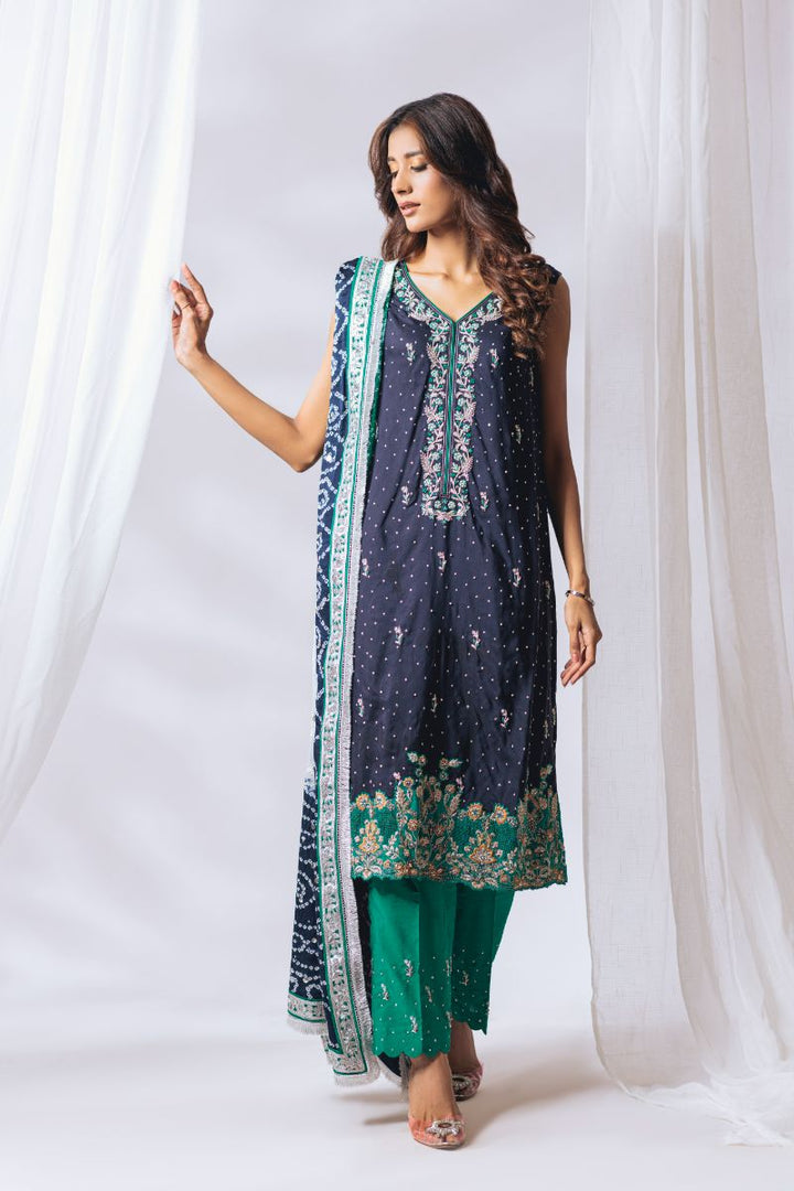 Khayal by Shaista Hasan - Silk luxe - Raw Silk - 3 Piece