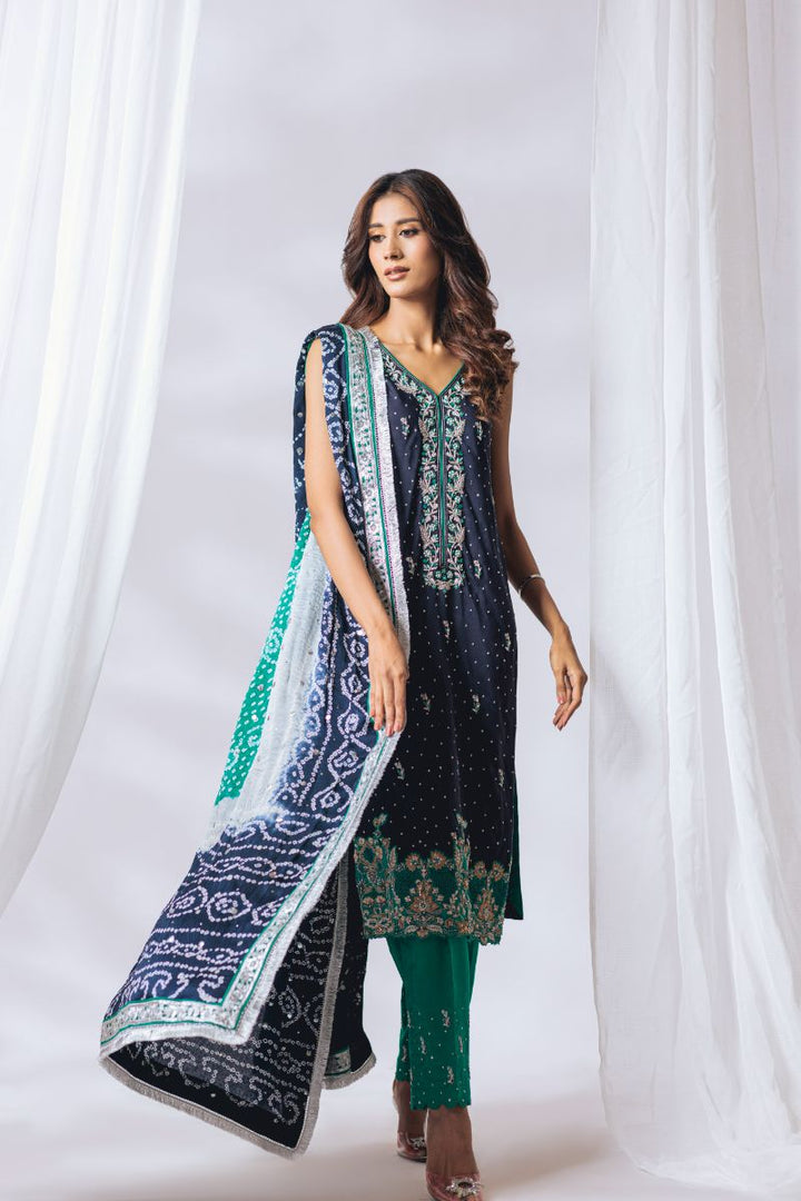 Khayal by Shaista Hasan - Silk luxe - Raw Silk - 3 Piece