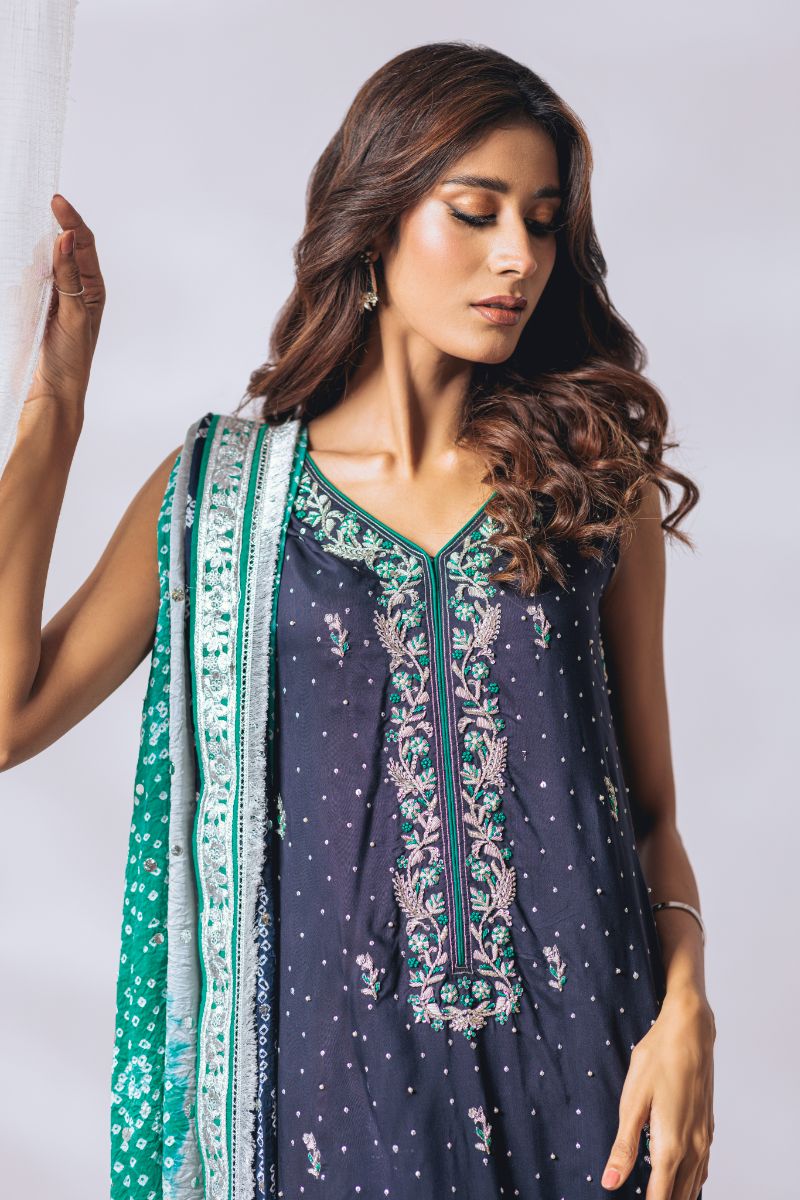 Khayal by Shaista Hasan - Silk luxe - Raw Silk - 3 Piece