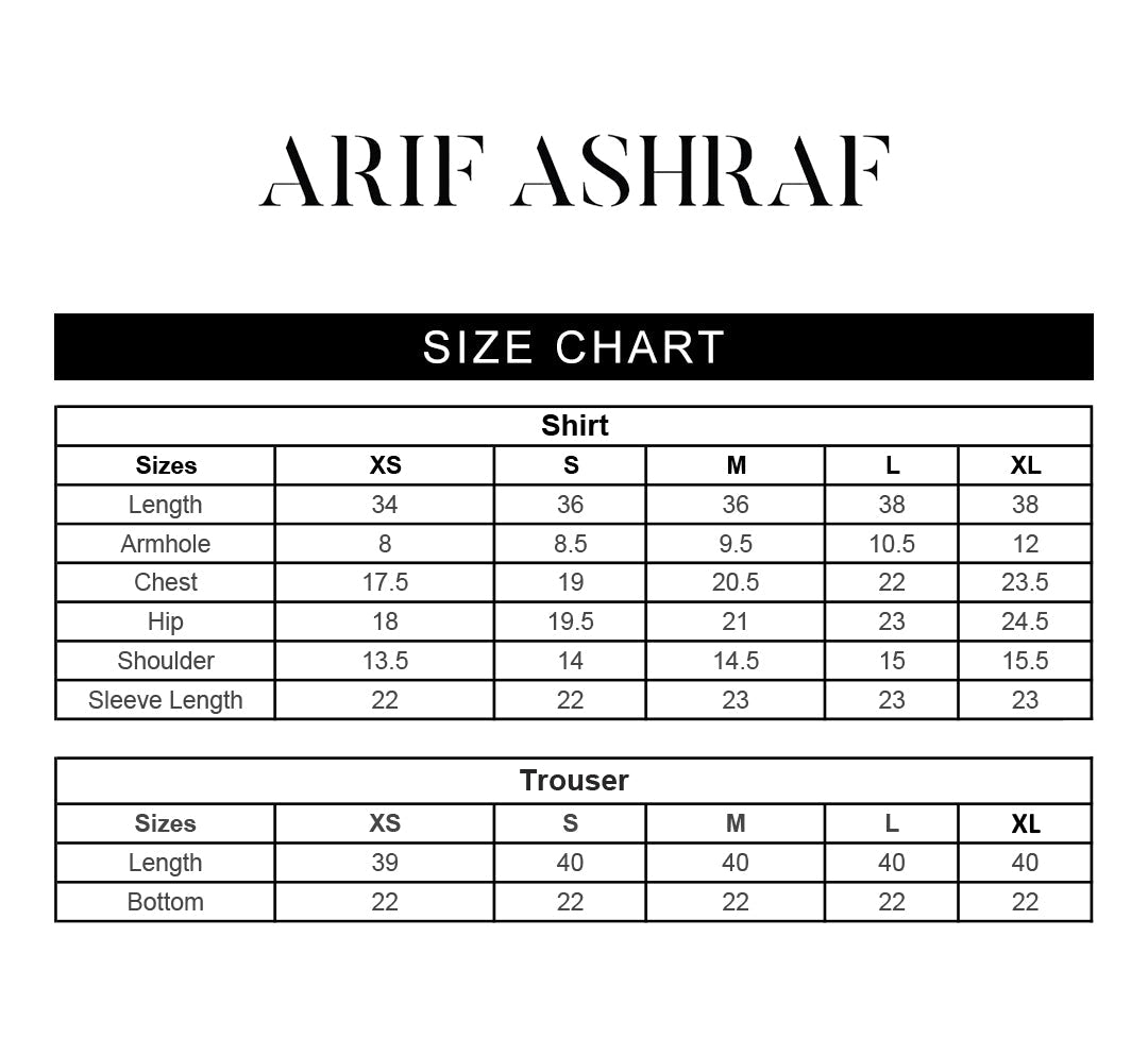 Arif Ashraf - Beyaz - Ivory - Viscose Blend and Chiffon - 3 Piece