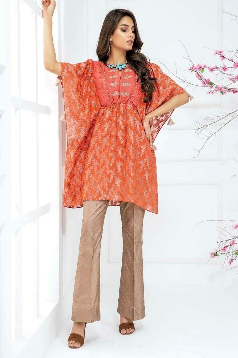 Sadia Aamir - Orange Coral Butterfly - SA-LP20