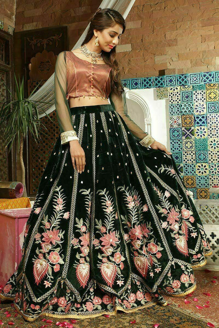 Zahra Ahmad - Mongia - Pink - Velvet - 3 Piece