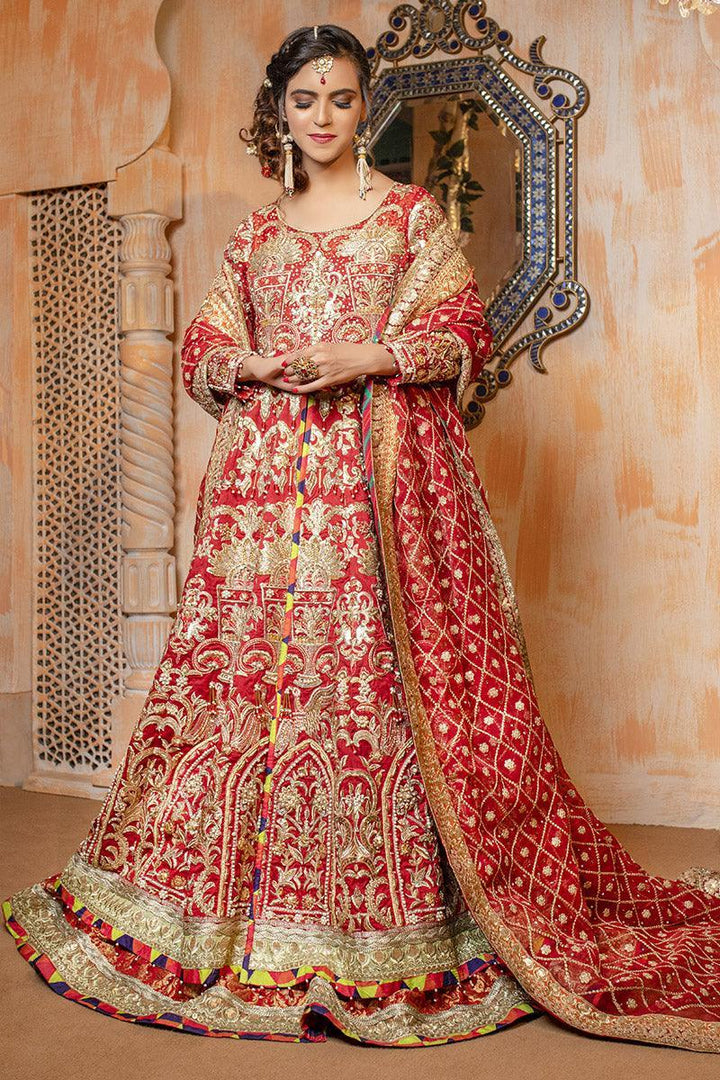 Zahra Ahmad - Mr-05 - Red - Organza - 3 Piece