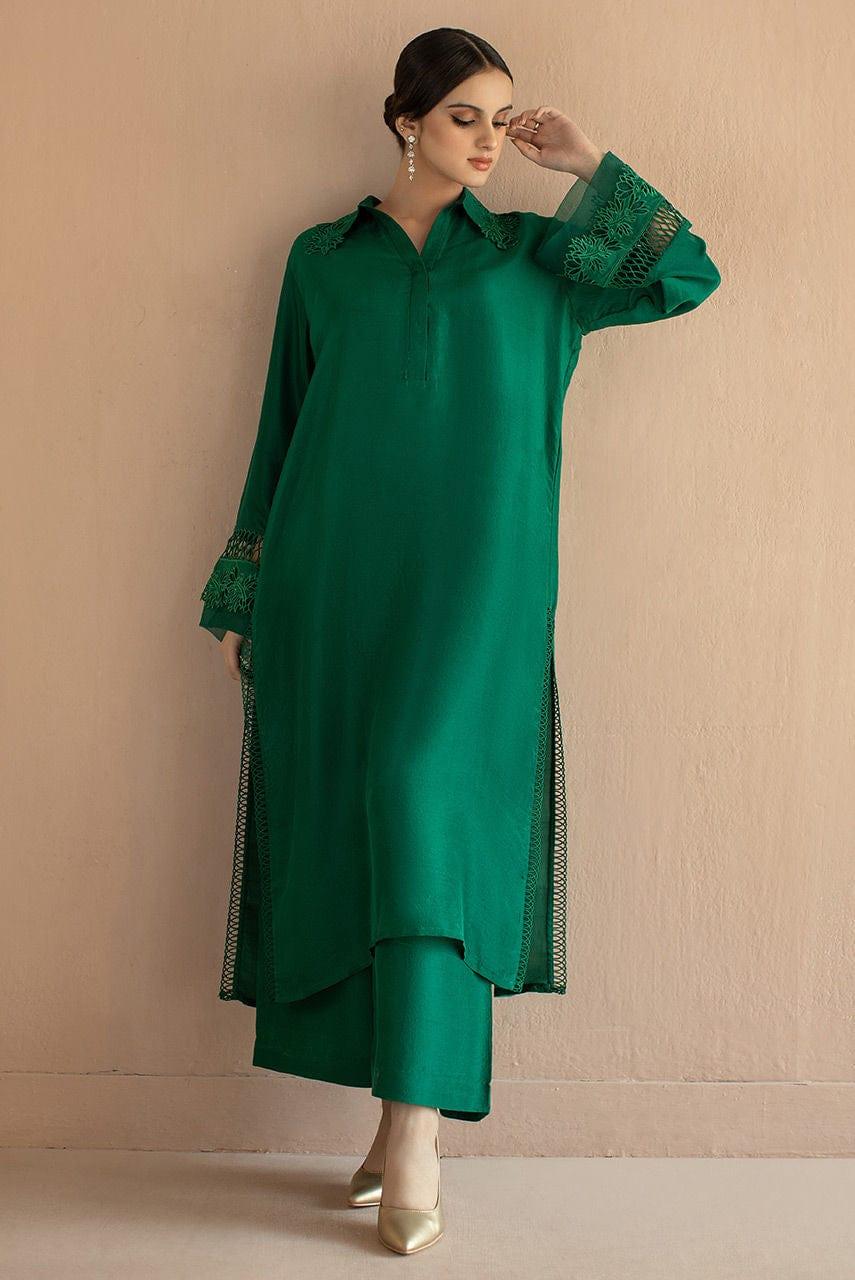 Deepak Perwani - Classic Green - Green - Kut220 - Studio by TCS