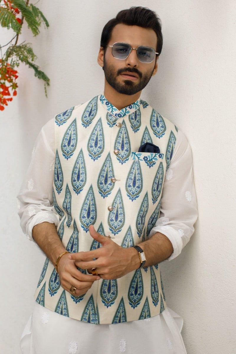 Deepak Perwani - Kurta Pajama & Waistcoat - JKT1309, MOF1529 & PJA23 - 3 Piece - Studio by TCS