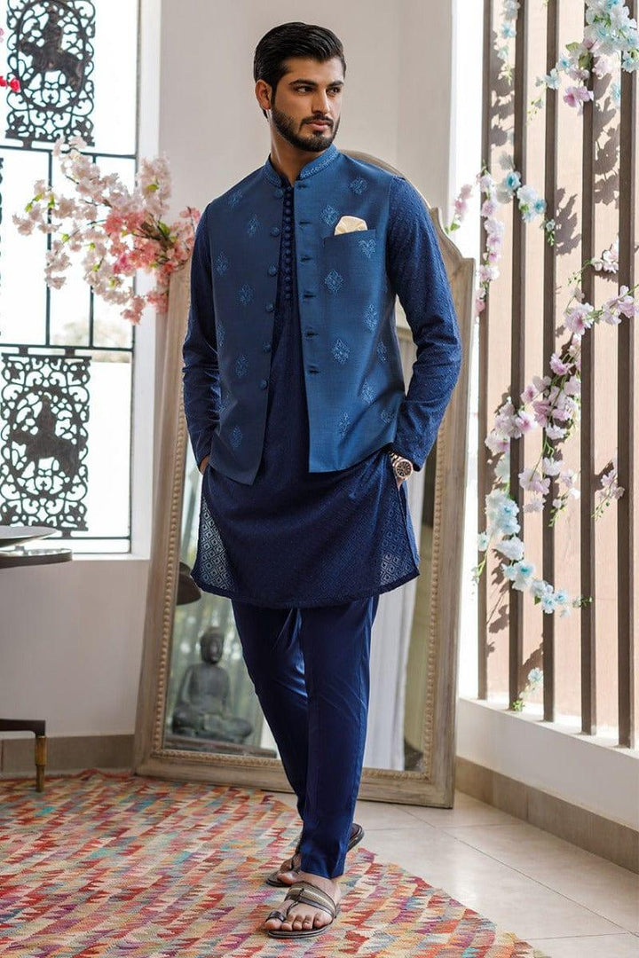 Deepak Perwani - Kurta Pajama & Waistcoat - JKT1357 & MOF1884 - 3 Piece - Studio by TCS