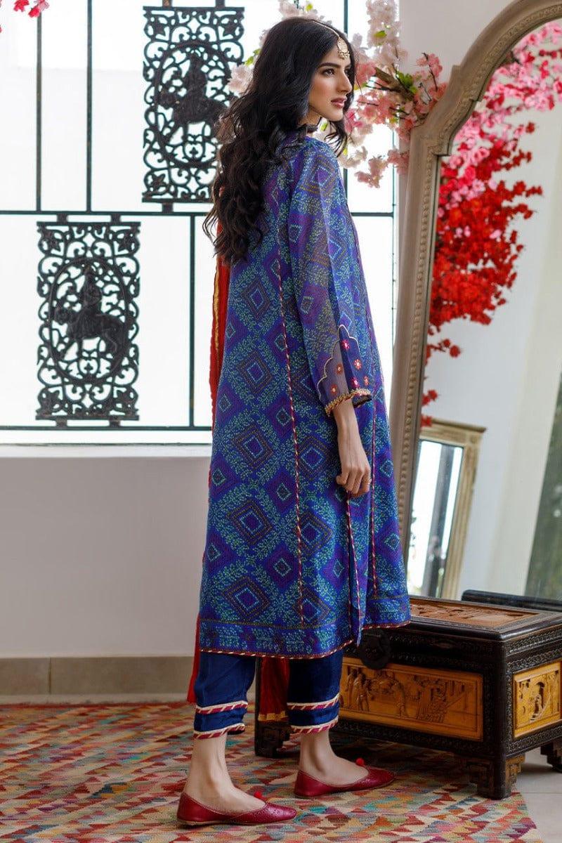 Deepak Perwani - Blue Dream (Ktd4023) - Classic Chunri - 3 Piece - Studio by TCS