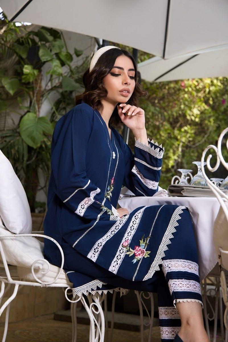 Shehrnaz - Navy Blue Shirt - SHK-1062 - Studio by TCS