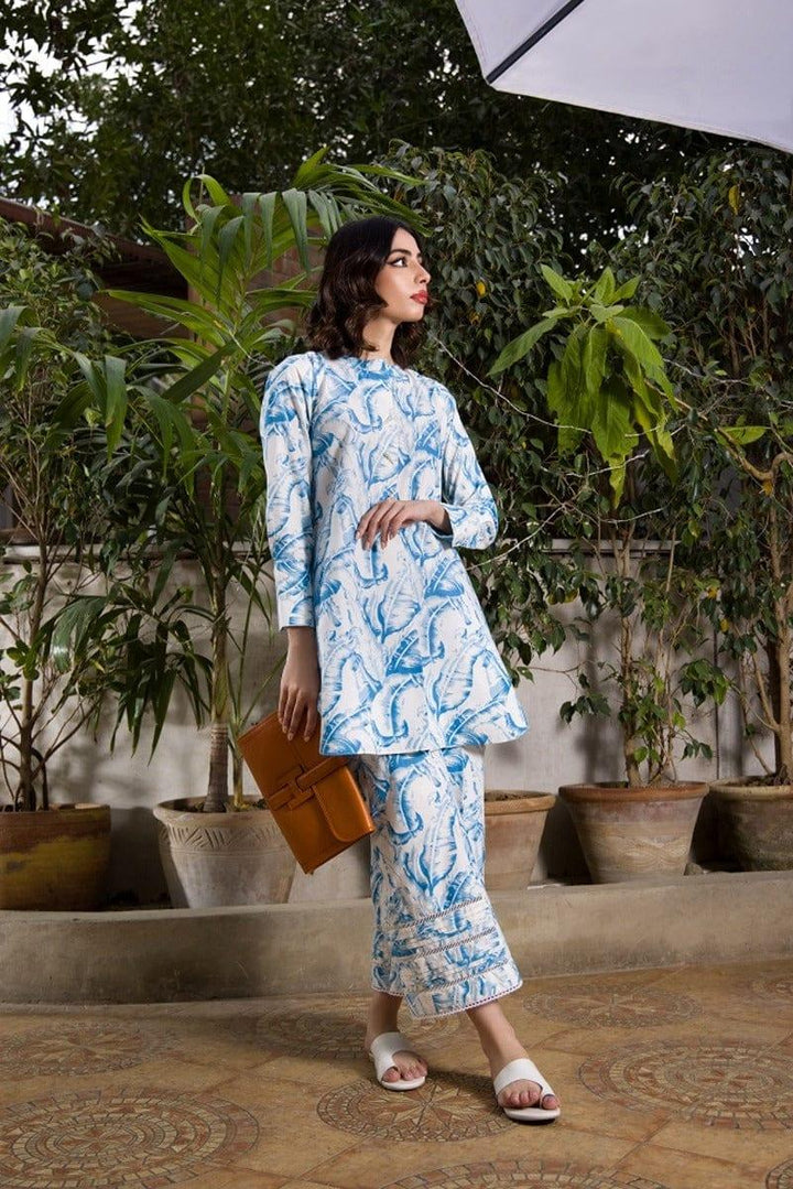 Shehrnaz - White And Block Printed Shirt - SHK-1059 - Studio by TCS