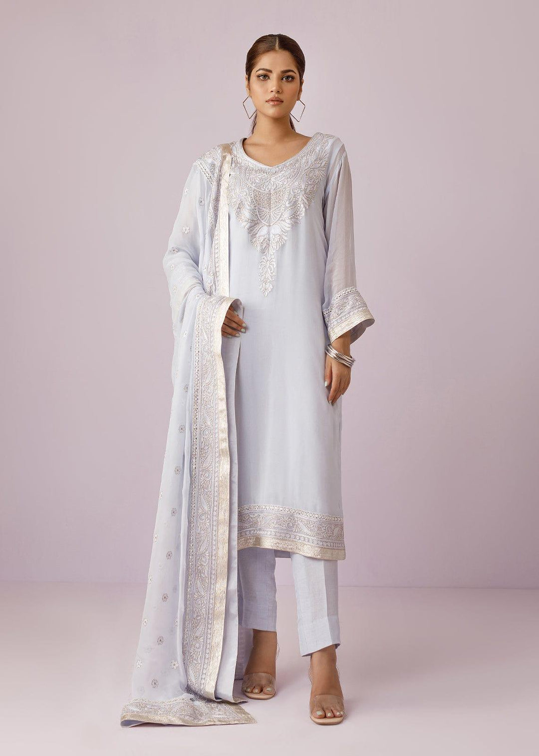 Rizwan Beyg - Elif - Embroidered Chiffon & Cotton - 2 Piece - Studio by TCS