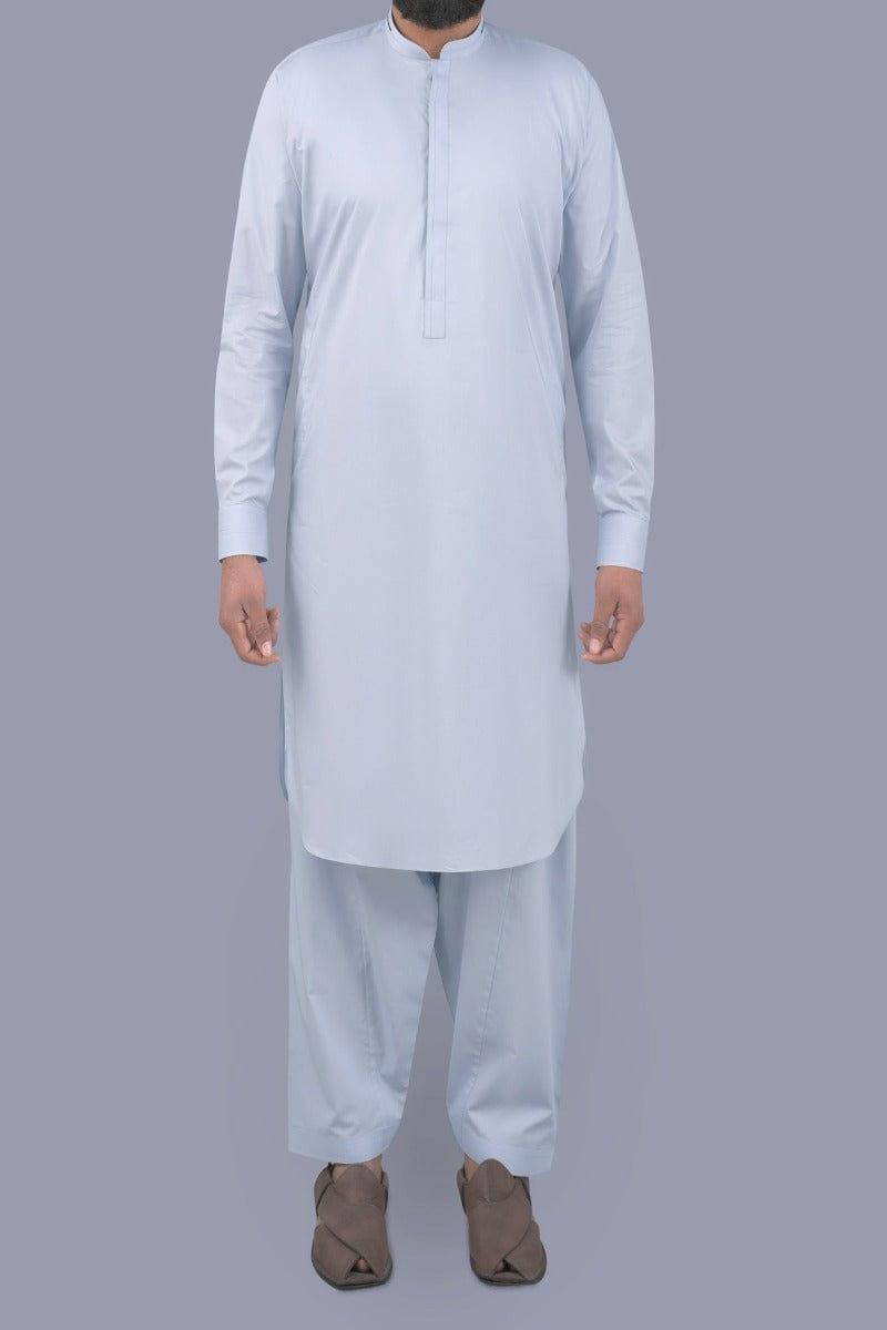 Uniworth - L Grey Plain Kameez Shalwar - KS2202-01 - Studio by TCS