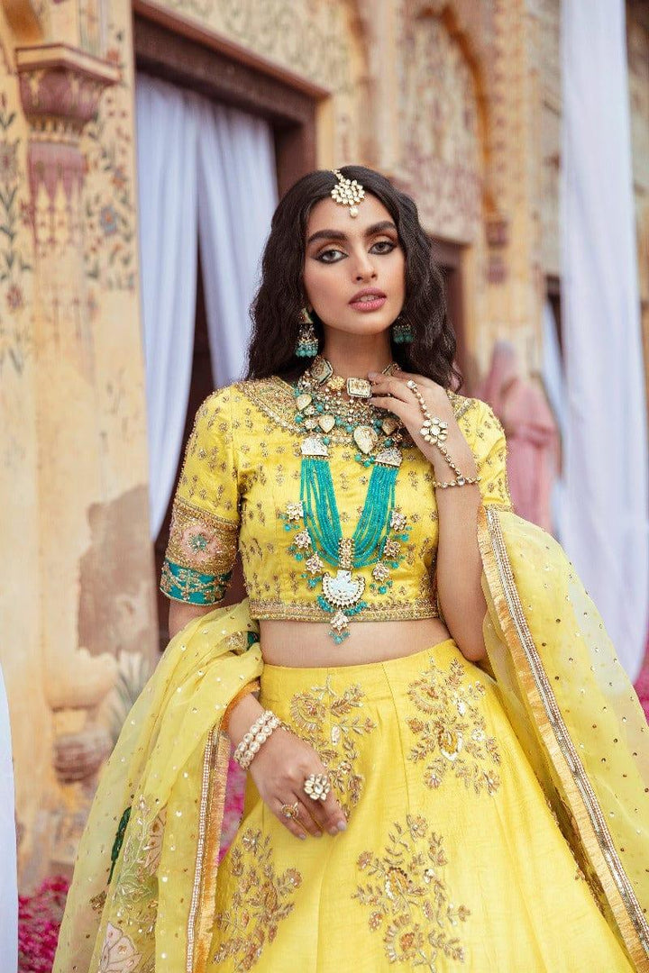 Maria Osama Khan - Yasmin - 005 - Yellow - Lehenga Choli - Studio by TCS